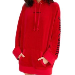 Oversized red juicy couture hoodie